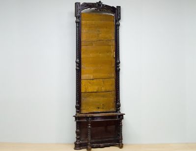 Антикварное ростовое зеркало 19 века