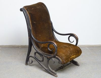 Антикварное венское салонное кресло