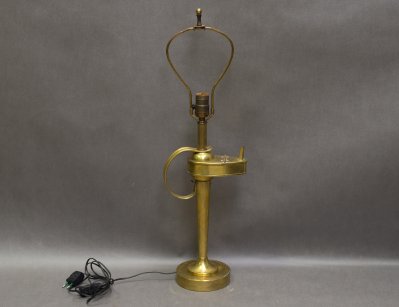 Старинная латунная лампа Аладино
