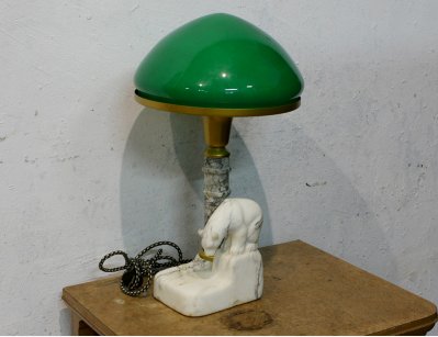 Сталинская настольная лампа с мишкой