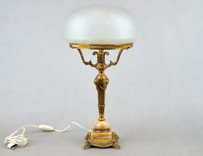 Настольная бронзовая лампа 