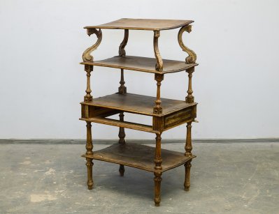 Антикварная этажерка 19 века