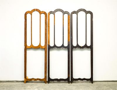 Антикварная ореховая ширма 19 века