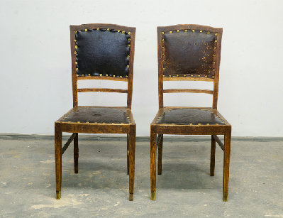 Антикварные дубовые стулья