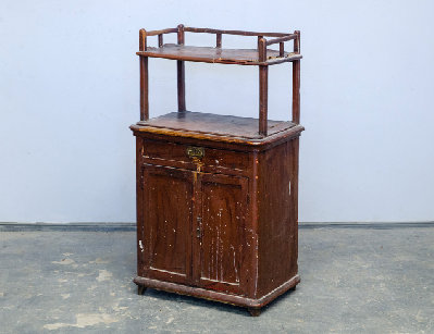 Старинная тумба с этажеркой