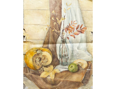 Натюрморт с тыквой