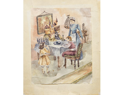 Иллюстрация к сказке Стойкий оловянный солдатик