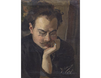 Пopтрет нeизвестнoго (Автопоpтрeт), 1909г