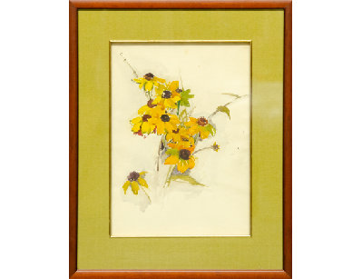 Акварель Рудбекии