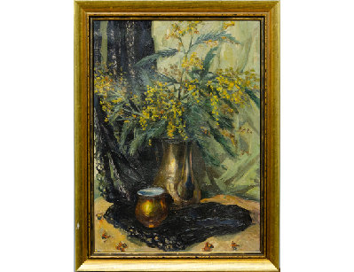 Натюрморт с мимозой 