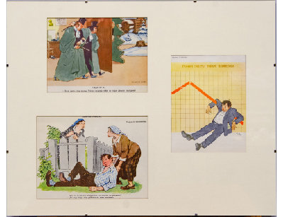 Композиция иллюстраций журнала Крокодил