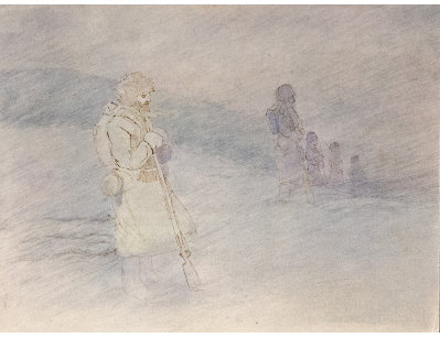 Старинная графика - Солдаты