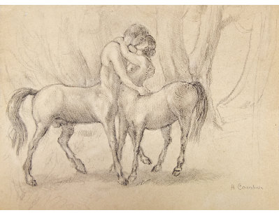 Рисунок Поцелуй кентавров