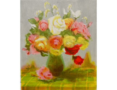 Литография Букет роз