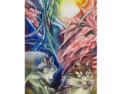 Иллюстрация Волки - Маугли