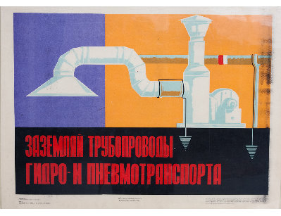 Винтажный плакат - Техника безопасности