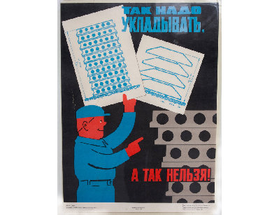 Винтажный плакат - Техника безопасности