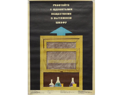 Винтажный плакат - Ядовитые вещества