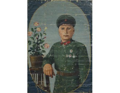 Портрет военного с магнолией, Китай