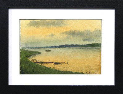 Акварель Закат