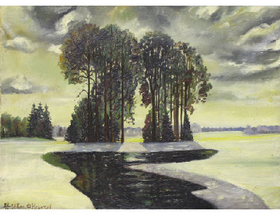 Вильгельм Пурвитис - Зима (копия), 1956г