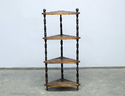 Старинная угловая этажерка