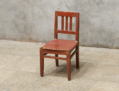 Старинный деревенский детский стул