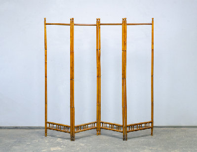 Старинная буковая ширма