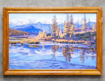 Пейзаж на холсте