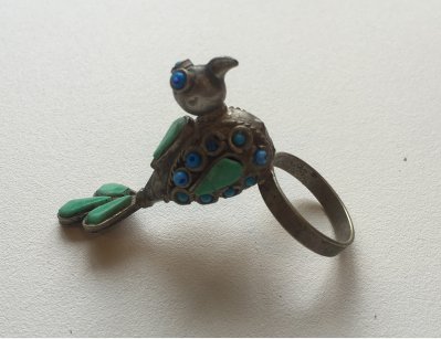 Афганское кольцо в форме птицы