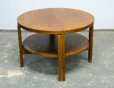 Винтажный круглый журнальный стол