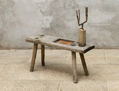 Старинный деревенский светец