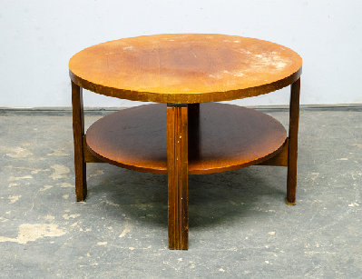Винтажный круглый журнальный столик