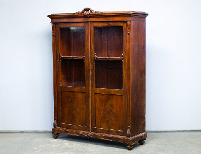 Кабинетный шкаф красного дерева, 19в
