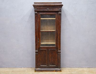 Дубовый кабинетный шкаф конца 19 века