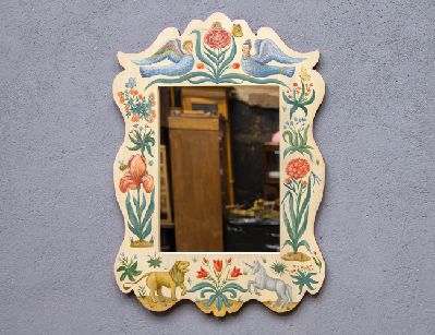 Зеркало с росписью Райский сад