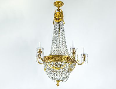 Старинная люстра в стиле ампир