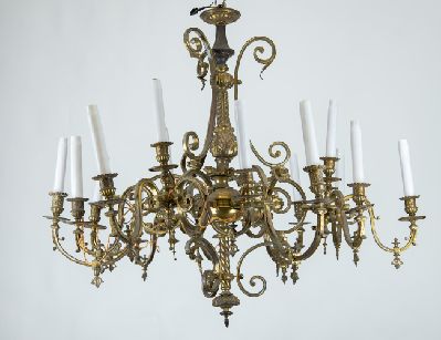 Старинная люстра на 15 свечей