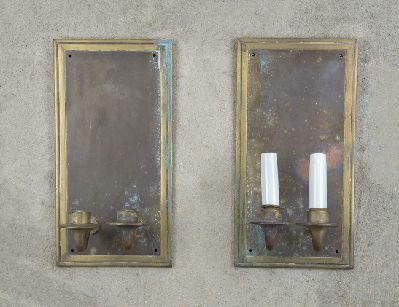 Пара бронзовых бра в стиле ар деко