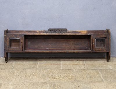 Старинная дубовая наддиванная полка