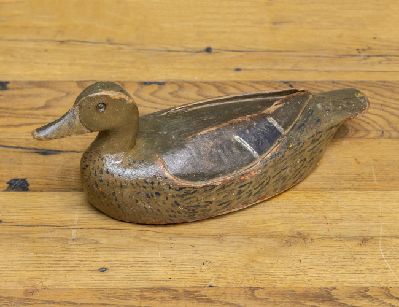 Винтажная деревянная охотничья подсадная утка