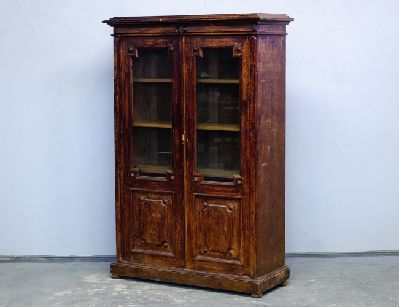 Антикварный дубовый книжный шкаф
