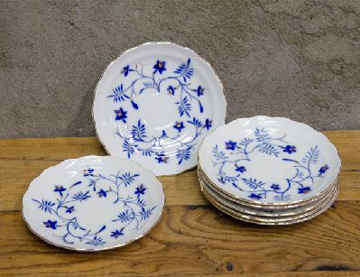 Антикварные фарфоровые блюдца ЛФЗ