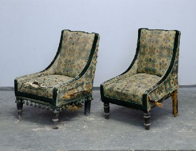 Старинные покрывные полукресла 19 века