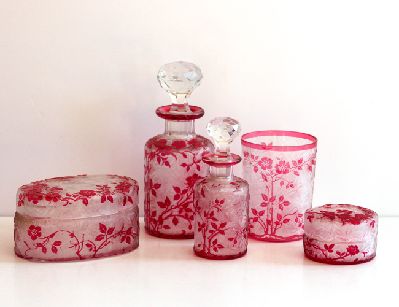 Старинный набор для туалетного столика, Baccarat