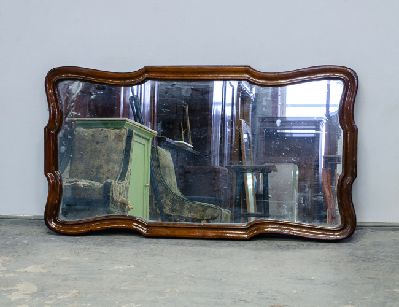 Старинное наддиванное зеркало 19 века