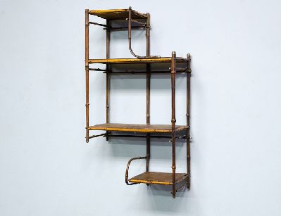 Антикварная бамбуковая полка