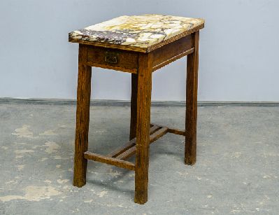 Старинный дубовый самоварный столик