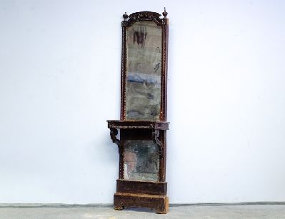 Антикварное простеночное зеркало 19 века