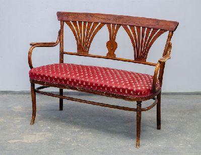 Антикварный венский диван №221, Тонет